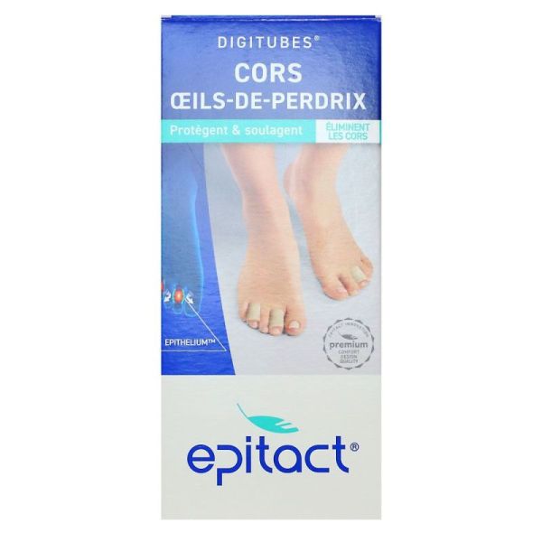 Epitact Digitube Protège-Orteils Epithelium 26 pour Cors (Taille M) (3 x 10 cm)