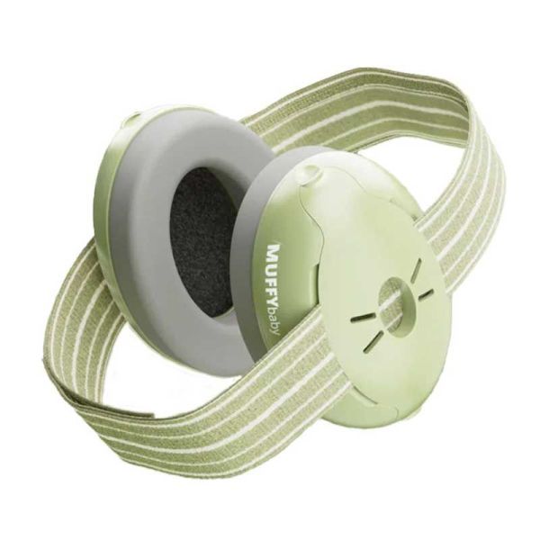 Alpine Muffy Baby Casque Anti-Bruit Bébé jusqu'à 36 mois vert (+ pochette de transport offerte)