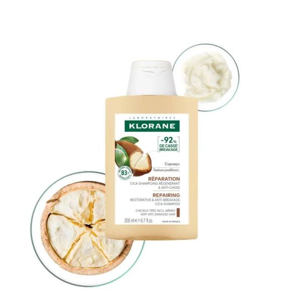 Cica-Shampoing Réparation régénérant & anti-casse au Cupuaçu bio (200 ml)