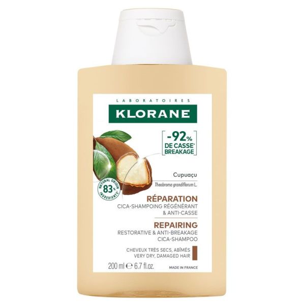 Cica-Shampoing Réparation régénérant & anti-casse au Cupuaçu bio (200 ml)