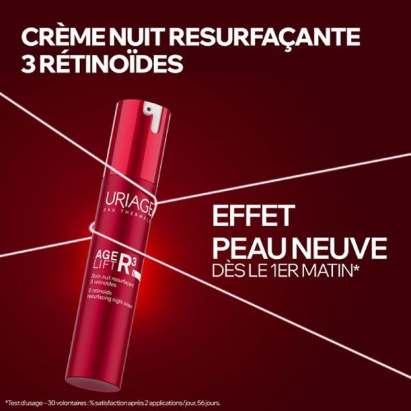 Uriage Age Lift R3 Soin nuit resurfaçant 3 rétinoïdes (40 ml)