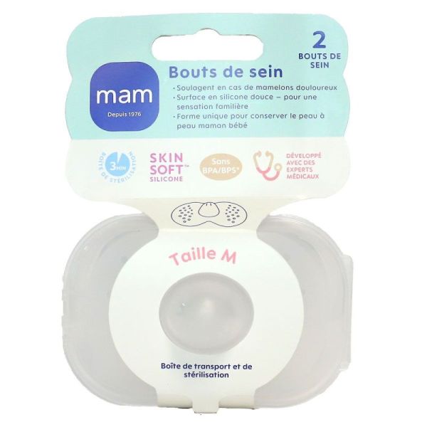 MAM Bouts de Sein en Silicone Taille M x2