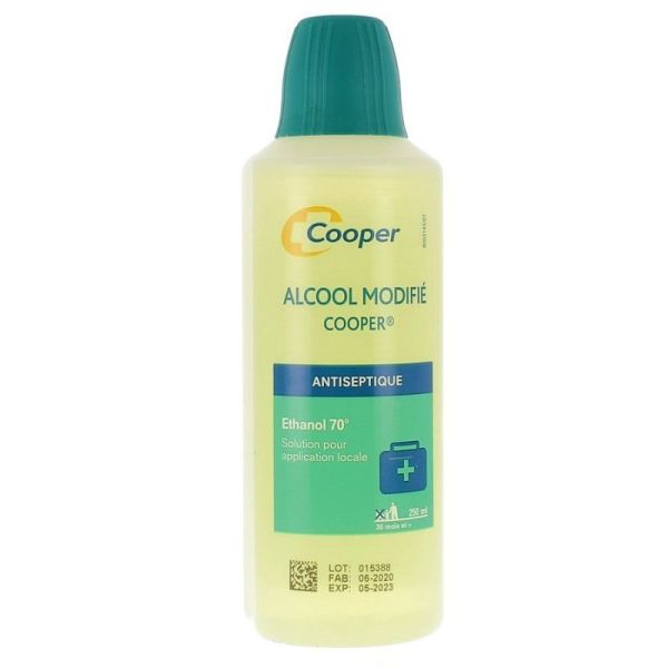 Cooper Alcool Modifié Ethanol 70° solution pour application locale (250 ml)