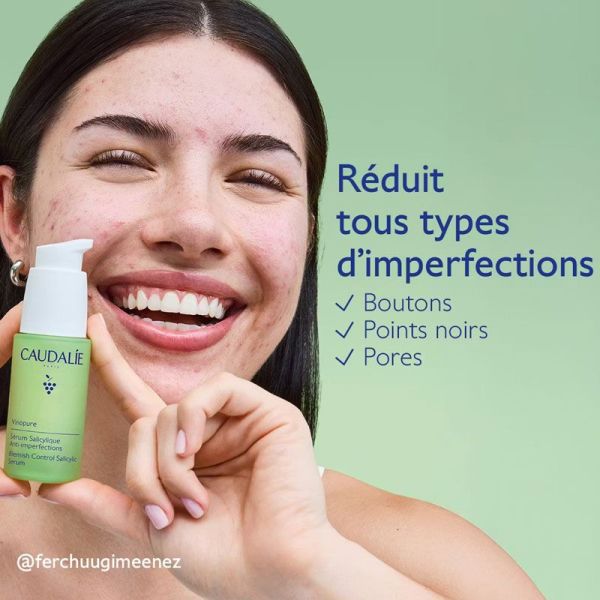 Vinopure Coffret Serum + Lotion purifiante offert, à l'acide salycilique (30 ml + 200 ml)