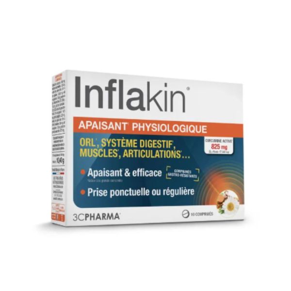 3CPHARMA Inflakin Apaisant Physiologique (10 comprimés)