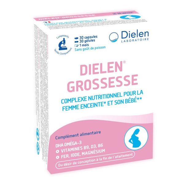 Dielen Grossesse complexe nutritionnel grossesse & allaitement (30 capsules + 30 gélules)