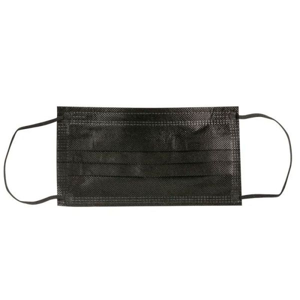 Auriol Masques Chirurgicaux Noir Type IIR taille adulte sans graphène (x50)