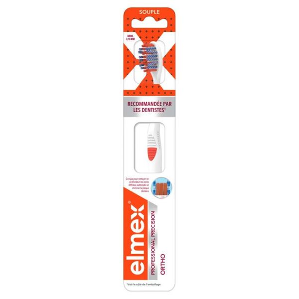 Elmex Professionnal Precision Ortho brosse à dents souple (x1)