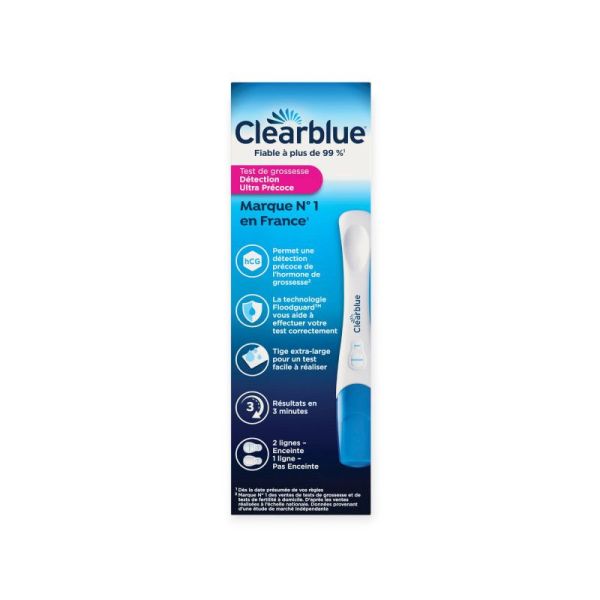 Clearblue Test de Grossesse Détection Ultra Précoce x1
