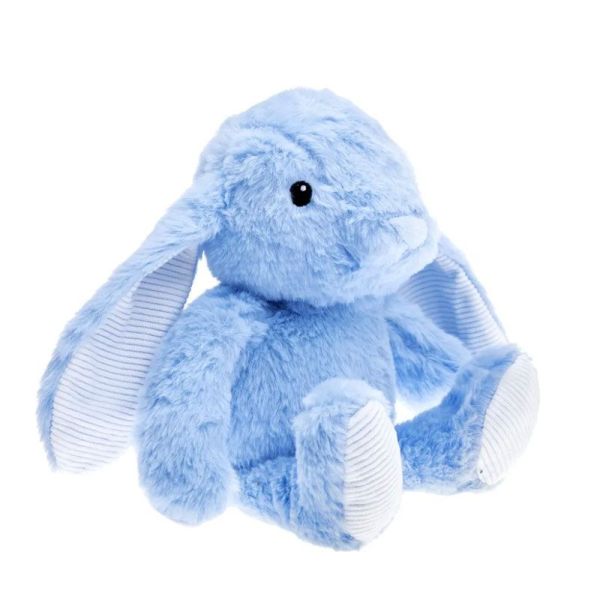Pelucho Bouillotte sèche peluche Lapin Bleu aux grains de blé et fleurs de lavande