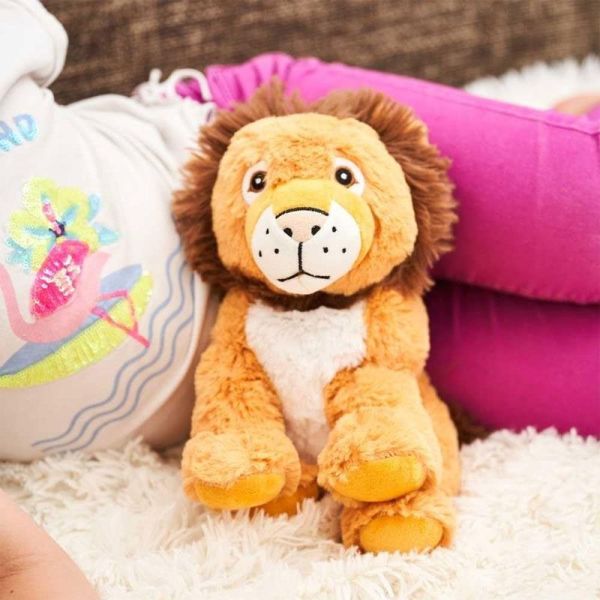 Pelucho Bouillotte sèche peluche Lion aux grains de blé et fleurs de lavande