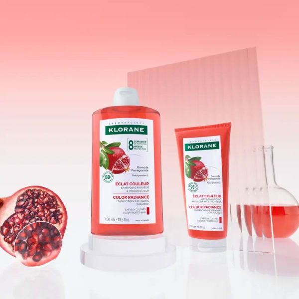 Klorane Shampoing Eclat cheveux colorés à la Grenade (200 ml)