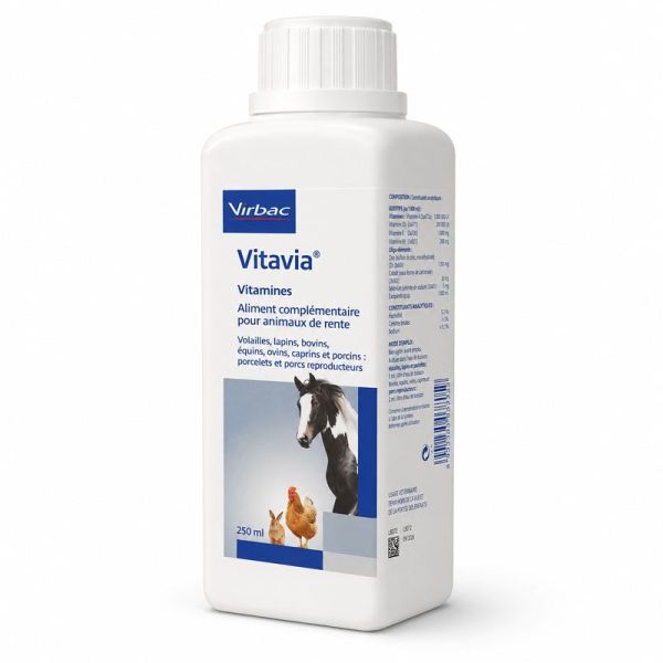 Virbac Vitavia Hydrosol Polyvitamines pour animaux de rente (250 ml)