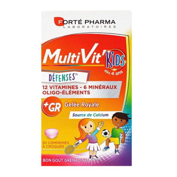 Forte Pharma Multivit' 4G Kids (30 comprimés)