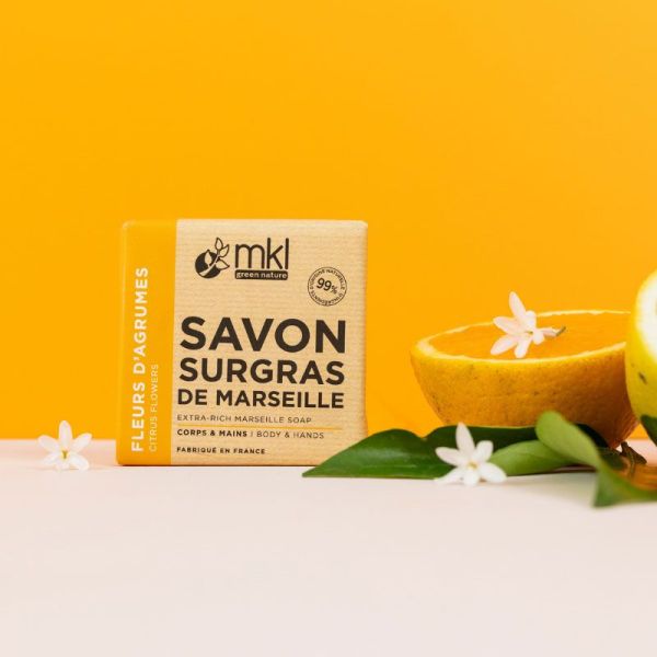 MKL Green Nature Savon de Marseille Surgras - Fleurs d'Agrume (100 g)