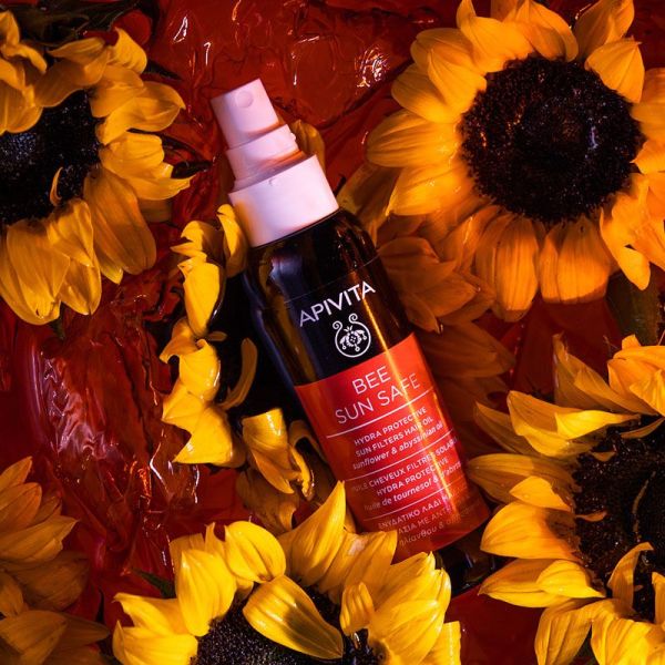 Apivita Bee Sun Safe Huile Cheveux filtres solaires Hydra Protective (100 ml)