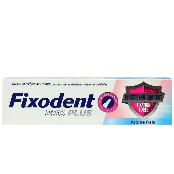 Fixodent Pro Plus Premium Crème Adhésive pour Prothèses Dentaires 40G