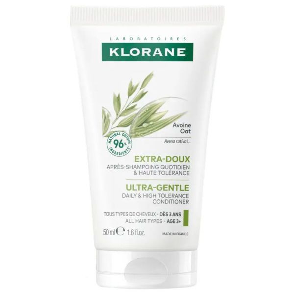 Klorane Après-Shampoing Extra-Doux à l'Avoine médicinale bio (50 ml)