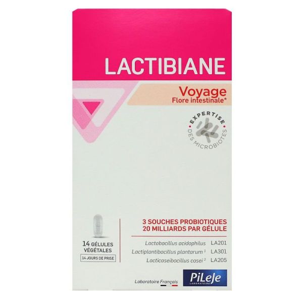 Lactibiane Voyage équilibre de la flore intestinales (14 gélules végétales)