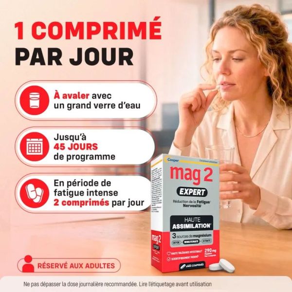 Cooper Mag 2 Expert magnésium (45 comprimés)