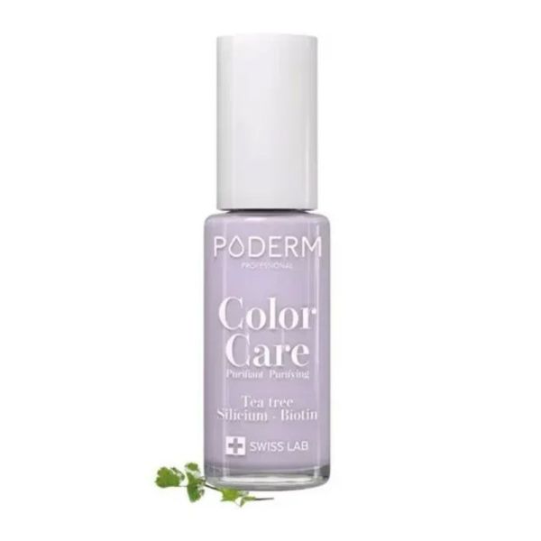 Poderm Color Care Vernis à Ongles purifiant & nourrisant Lilas (8 ml)