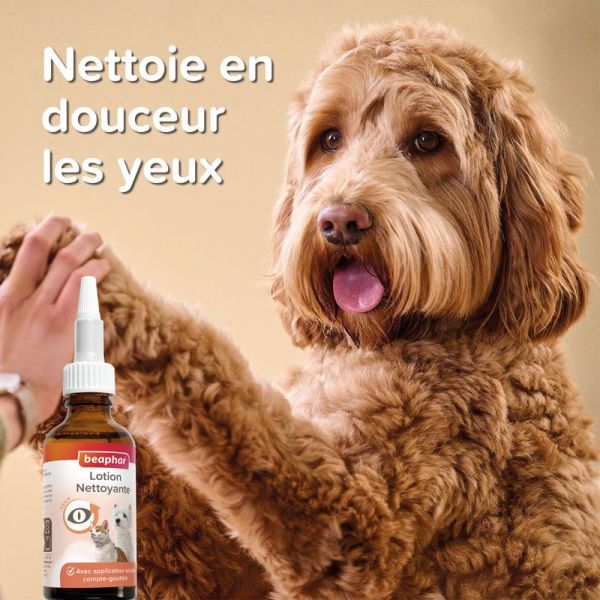 Beaphar Lotion nettoyante pour les yeux pour chien et chat (50 ml)