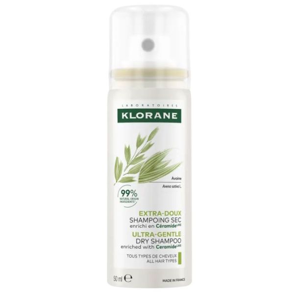 Klorane Shampoing sec extra-doux à l'Avoine (50 ml)