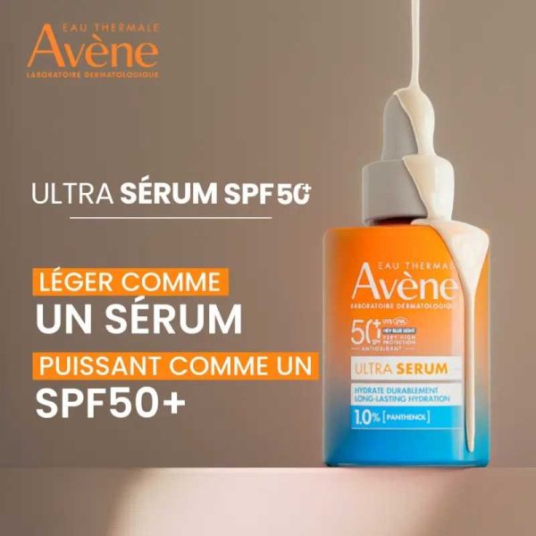 Avene Ultra Sérum SPF50+ 1.0% panthénol hydrate durablement (30 ml)