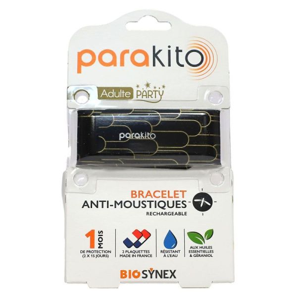 Parakito Bracelet Anti-Moustique Adulte Party Tubes