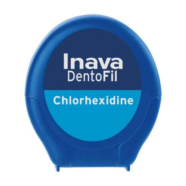 Inava DentoFil Chlorexidine fil dentaire antibactérien (50 m)