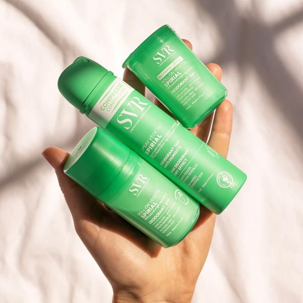 SVR Spirial Déodorant Roll-On végétal 24h (50 ml, rechargeable)