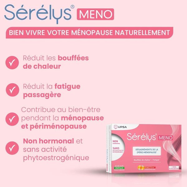 Sérélys MENO désagréments de la (péri)-ménopause sans hormones (30 gélules)