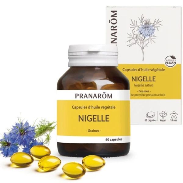 HUILES VÉGÉTALE Capsules de Nigelle Bio - Complément Alimentaire
