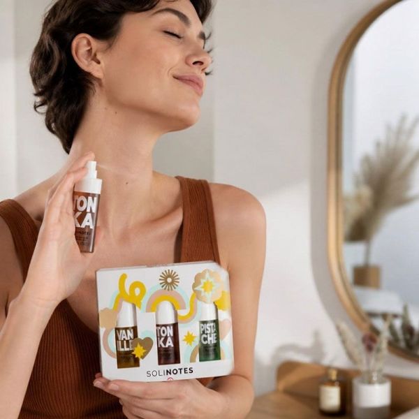 Solinotes Coffret Trio Brumes Vanille, Tonka et Pistache (3 x 60 ml)