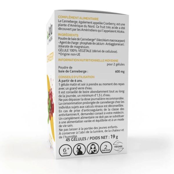 Arkopharma Arkogélules Cranberry confort urinaire (45 gélules)