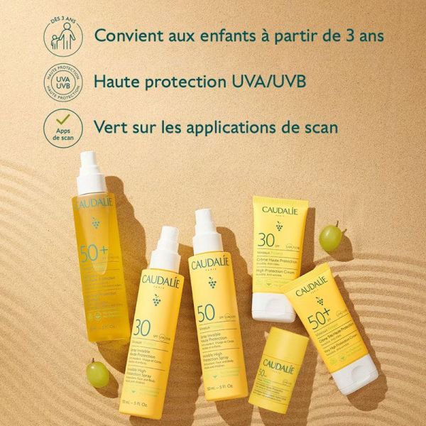 Vinosun Protect Fluide Très Haute Protection SPF50+ invisible, sans parfum, antioxydant (40 ml)