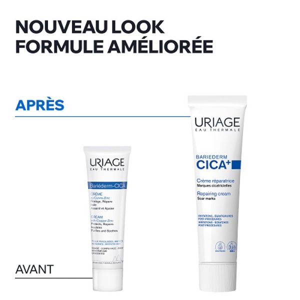 Uriage Bariéderm Cica+ Crème réparatrice marques cicatricielles (100 ml)