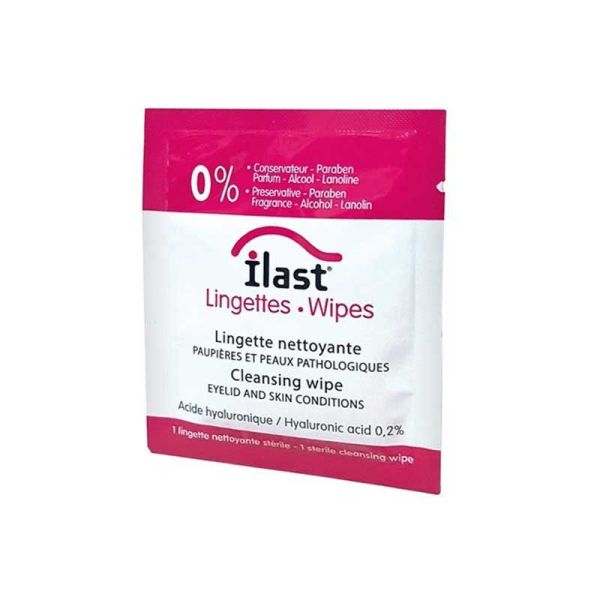 Ilast Lingettes Nettoyantes pour paupières, cils & visage (x20)