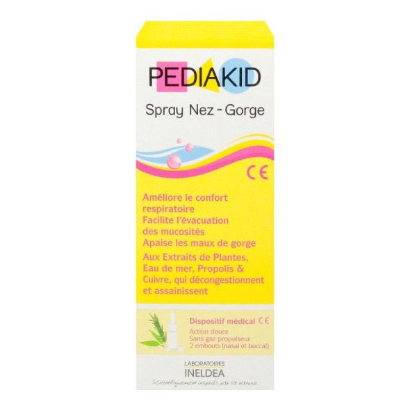 Pediakid Spray Nez Gorge 20Ml + 2 Pompes