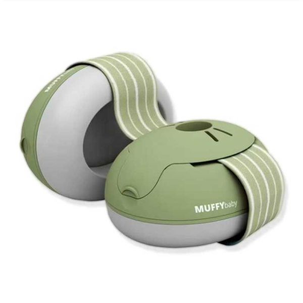 Alpine Muffy Baby Casque Anti-Bruit Bébé jusqu'à 36 mois vert (+ pochette de transport offerte)