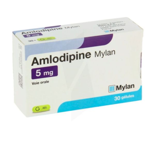 Amlodipine 5Mg Viatris Gelule 30