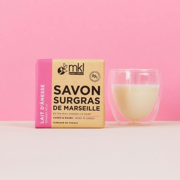 MKL Green Nature Savon de Marseille Surgras - Lait d'Ânesse (100 g)