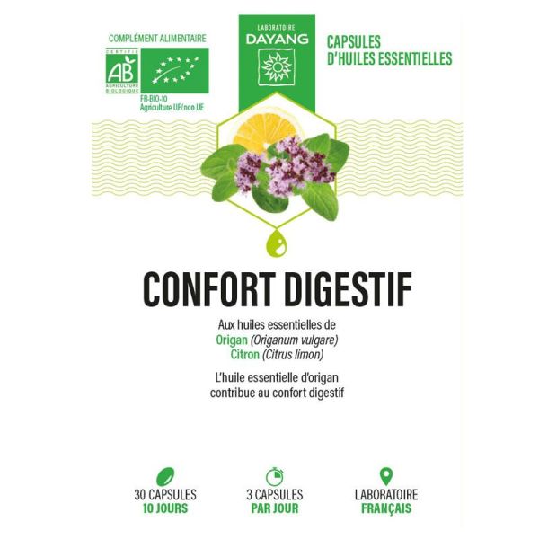 Dayang Confort Digestif BIO capsules d'huiles essentielles (x30)