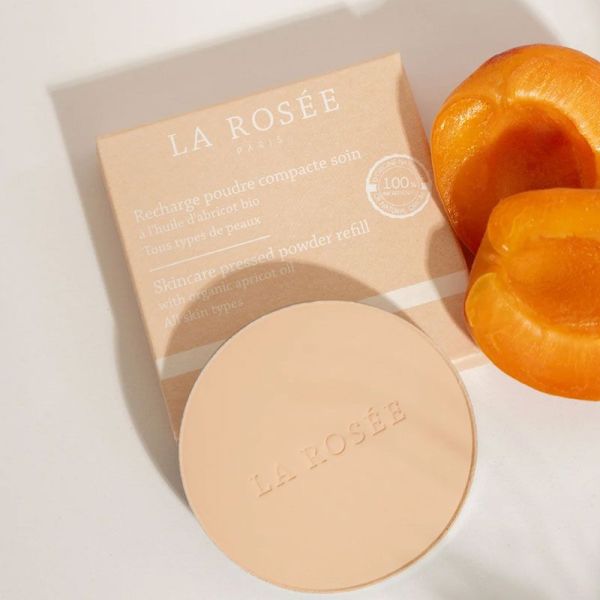 La Rosée Recharge Poudre Compacte Soin à l'abricot Bio Teinte 01 Clair (8 g)