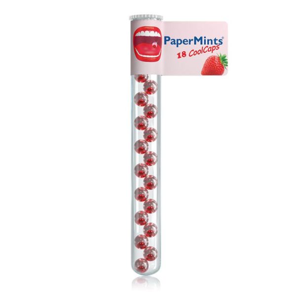 Papermints Cool Caps Fraise sans sucre haleine fraîche (18 capsules)