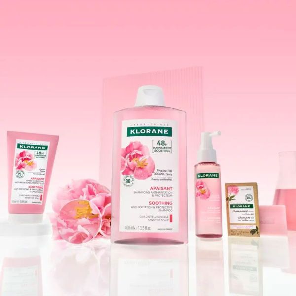 Klorane Shampoing apaisant anti-irritation et protecteur à la Pivoine (100 ml)