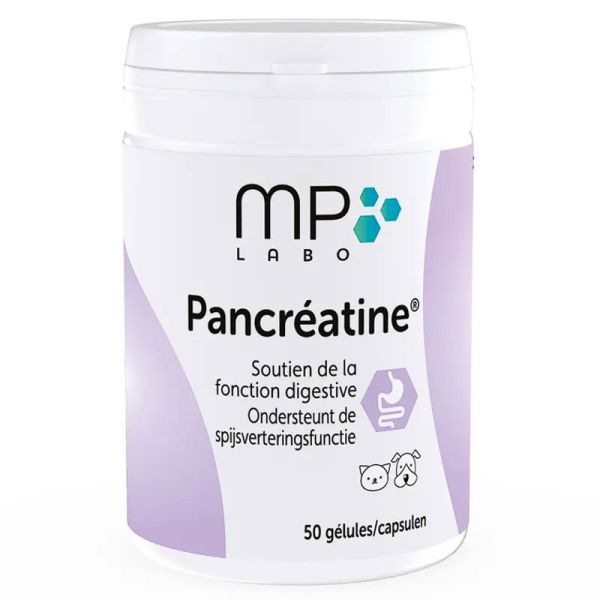 Pancréatine soutien de la fonction digestive chats & chiens (50 gélules)