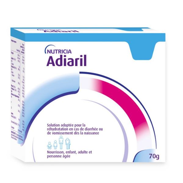 Nutricia Adiaril Solution de Réhydratation Poudre (10 sachets)