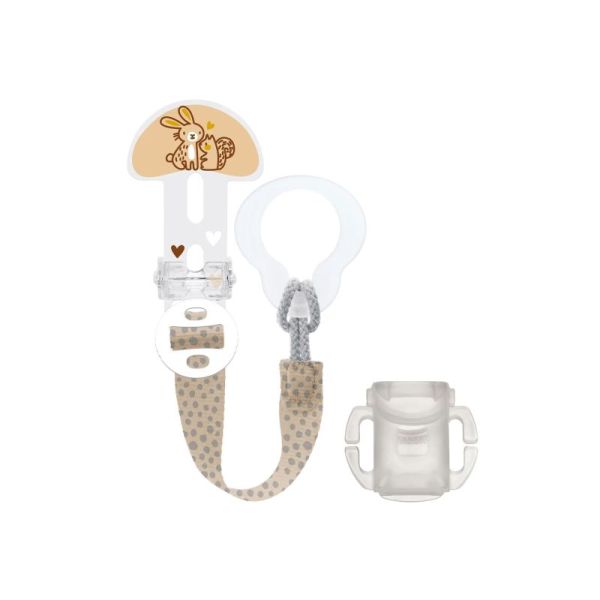 MAM Kit Sucette + Attache-sucette Silicone 6+ mois (référence 79)