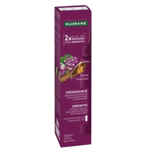 Klorane Croissance Sérum accélérateur de pousse intense à l'Adénosine (100 ml)